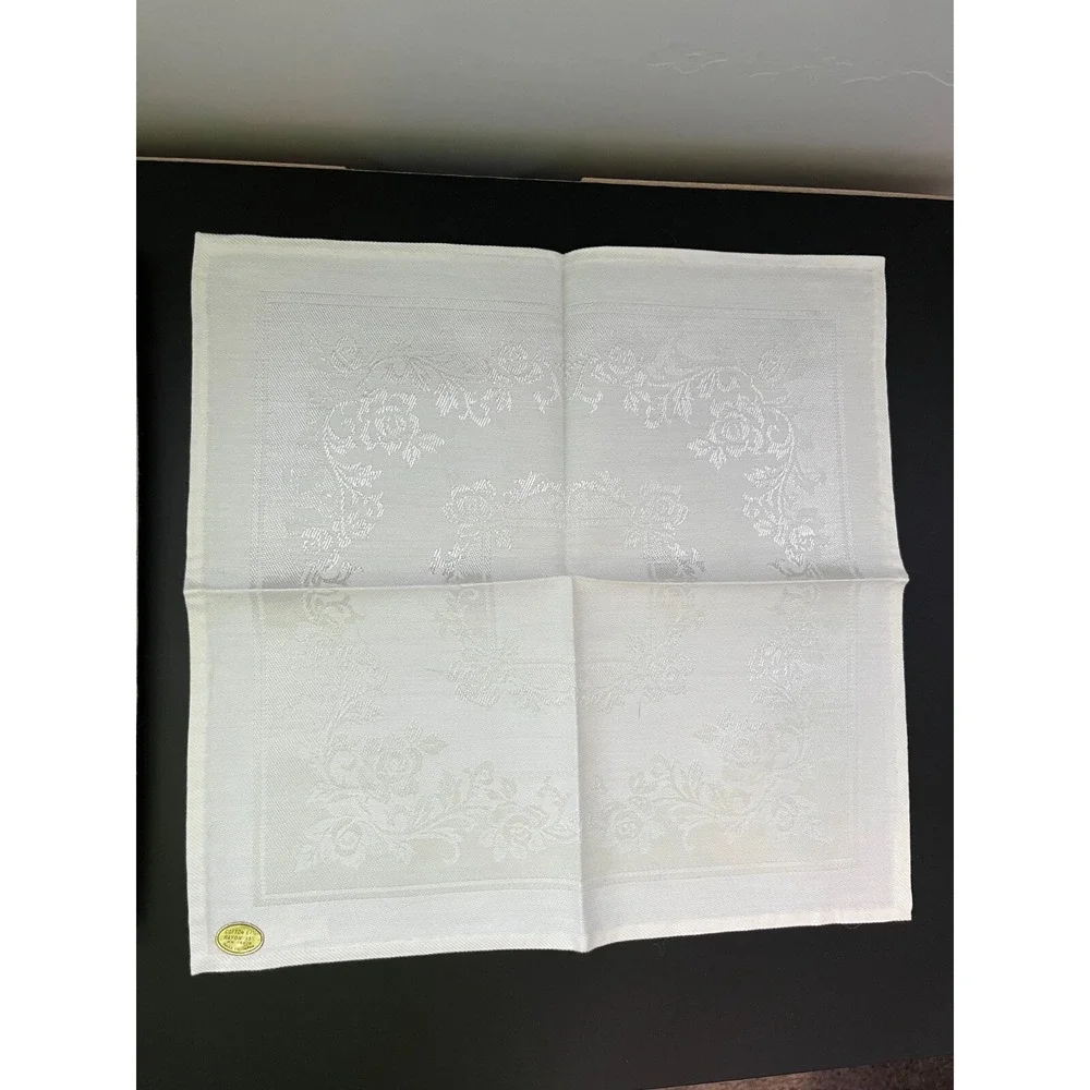 1940's Bardwil Made in Japan Ivory Tablecloth 52